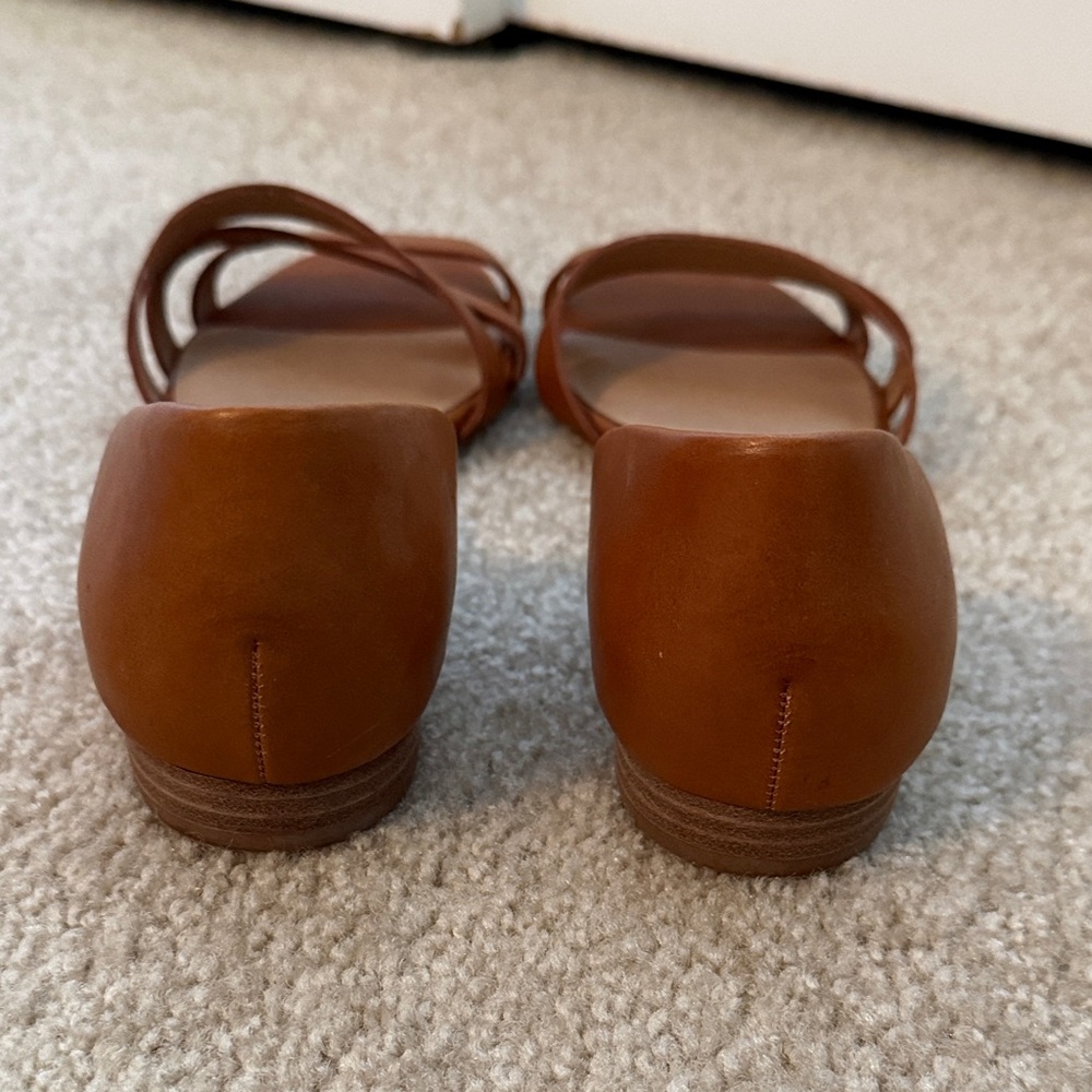 Madewell Brown Leather Strappy Sandals - Picture 4 of 6